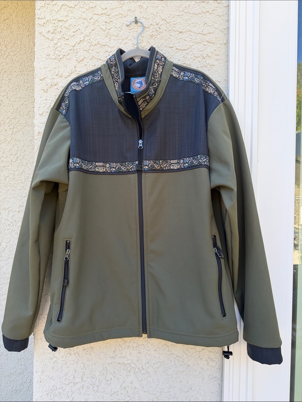 Copper River Fleece Cordova Alaska Kodiak Softshell Black Jacket Men's Size L
